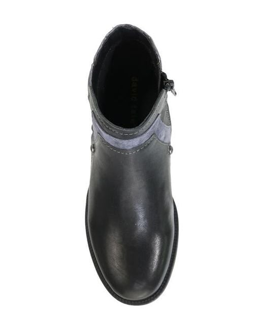 David Tate Gray Spike Stud Bootie