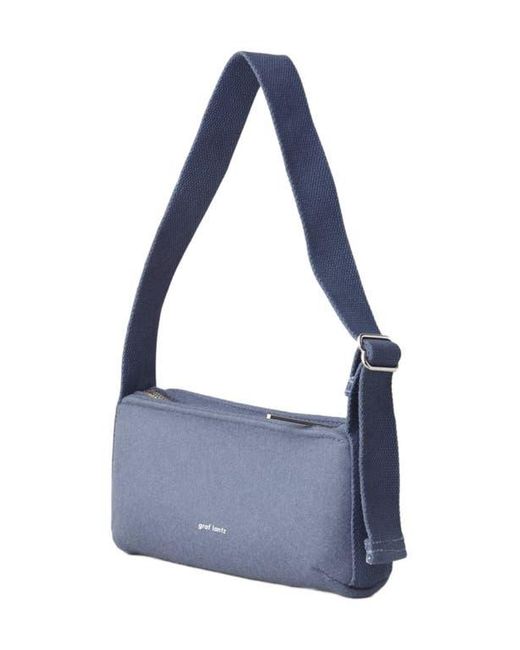 Graf & Lantz Blue Campus Merino Wool Shoulder Bag