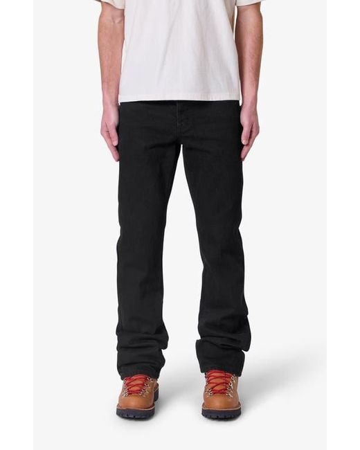 MNML Black Raw Bootcut Jeans for men