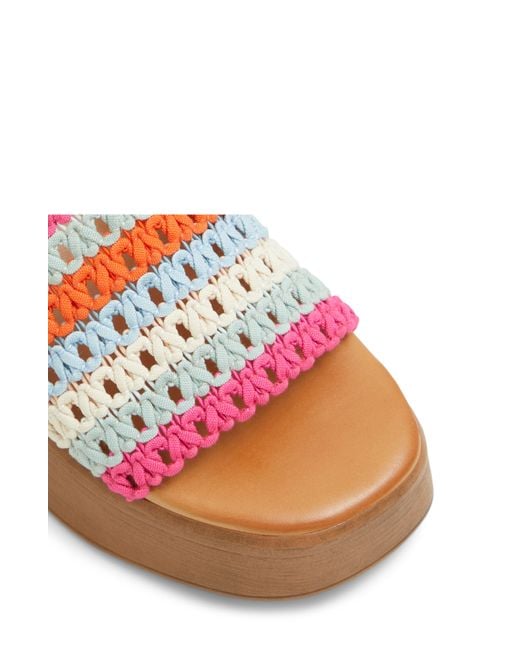 ALDO Pink Yassu Platform Slide Sandal