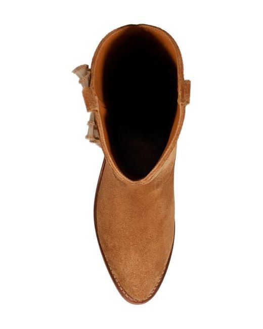 Frye Brown Billy Ruffle Western Boot