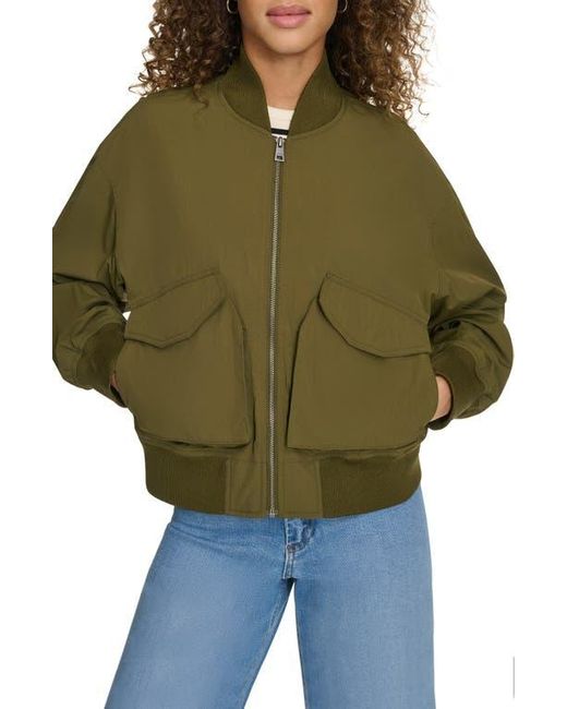 Levi's Green Techy Nylon Bomber Jacket