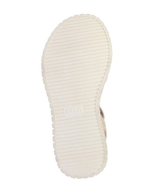 MIA Multicolor Yanis Ankle Strap Platform Wedge Sandal