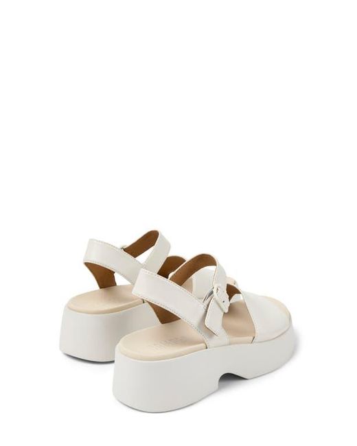 Camper White Tasha Platform Sandal