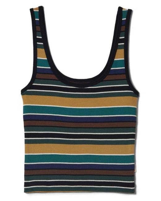 Brixton Blue Ringer Rib Tank