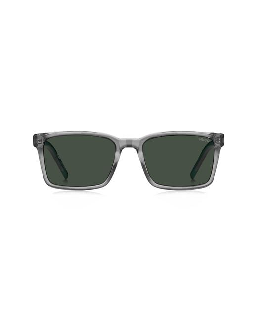 HUGO Green 55Mm Rectangular Sunglasses for men