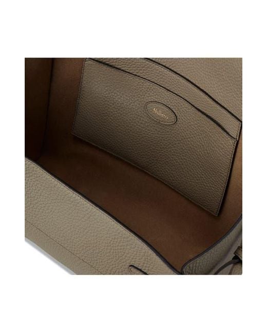 Mulberry Brown Pebbled Leather Satchel Bag