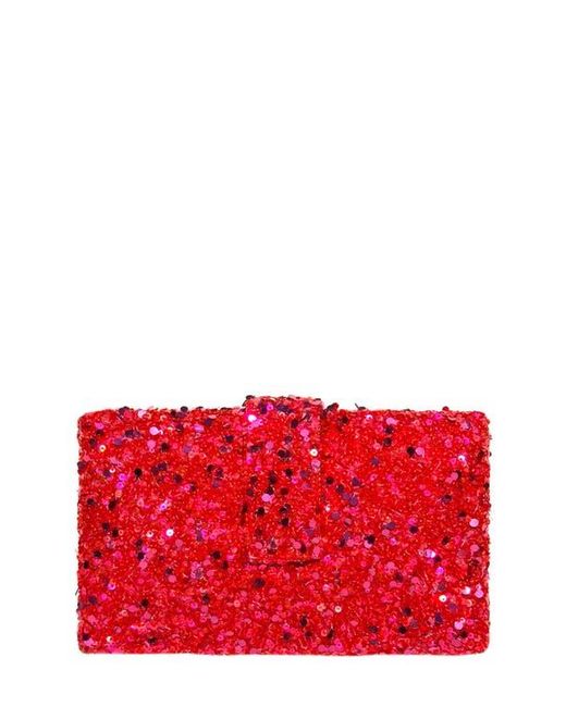 Simitri Red Classic Sequin Kitsch Clutch