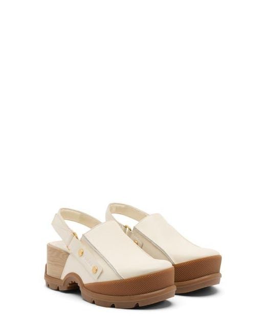 Sorel White Roam'N Rbr Clog