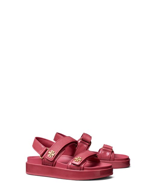 Tory Burch Kira Slingback Sport Platform Sandal in Red Lyst