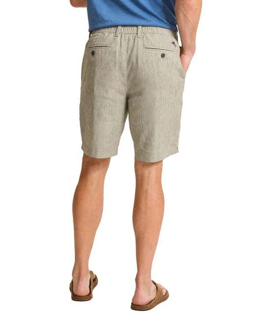 Tommy Bahama Natural Isla Sands Pleated Stripe Linen Blend Shorts for men