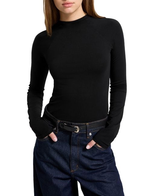 MARCELLA Black Minetta Stretch Jersey Top