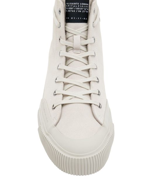 AllSaints White Dumont High Top Sneaker for men