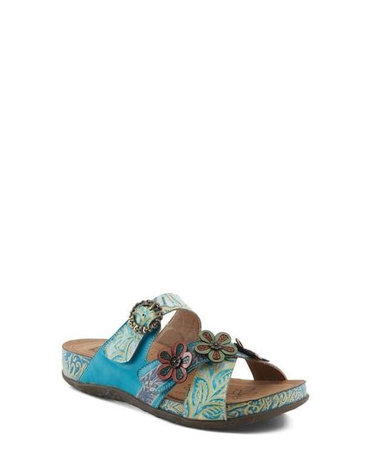 Spring Step Blue Caelana Sandal