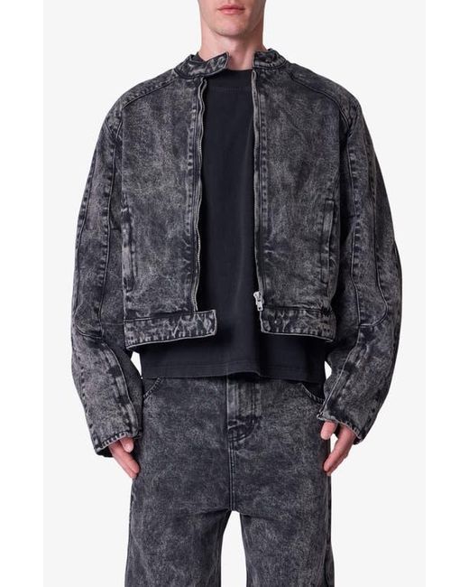 MNML Blue Moto Denim Jacket for men