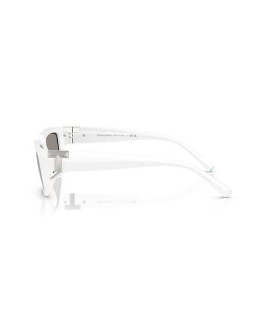 Tiffany & Co Gray 56Mm Rectangular Sunglasses for men