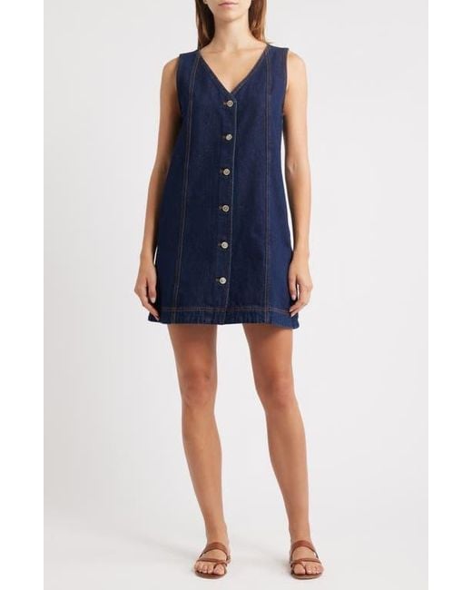 FRNCH Blue Nala Denim Tank Dress