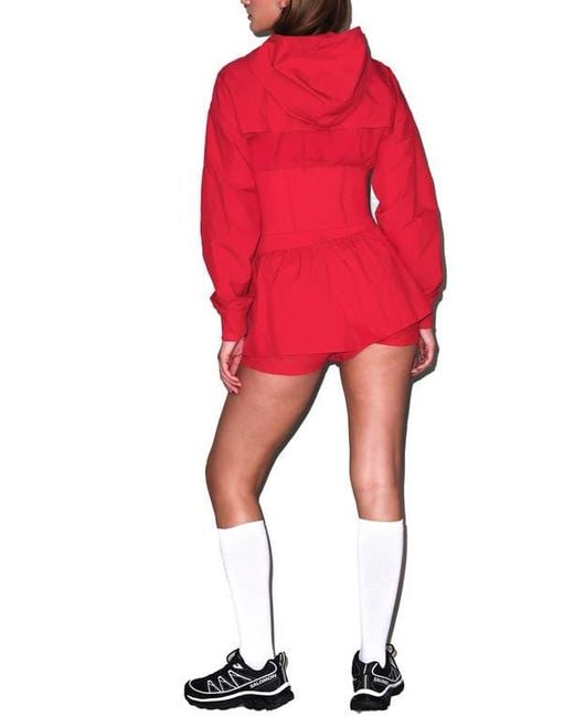 Fleur du Mal Red Warm Up Jacket