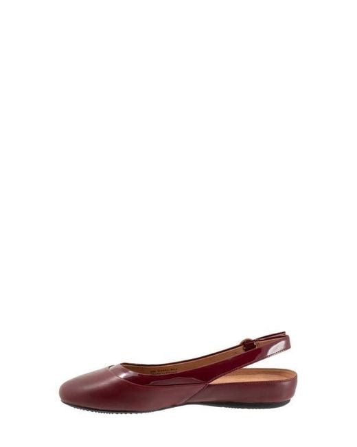 Softwalk® Red Sheffield Slingback Flat