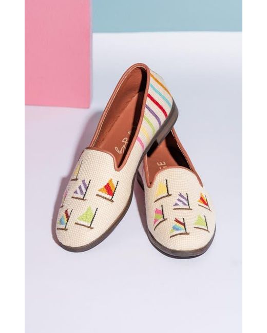 PAIGE Pink By Paige Needlepoint Nautical Flat