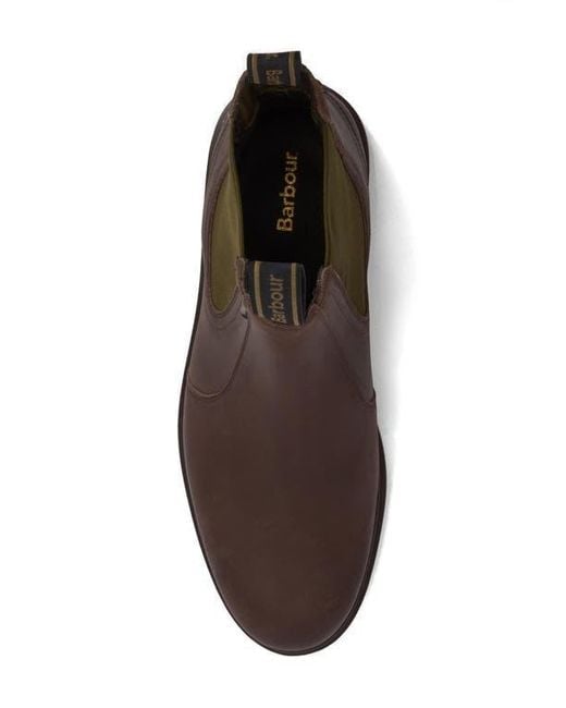 Barbour Brown Hale Chelsea Boot for men