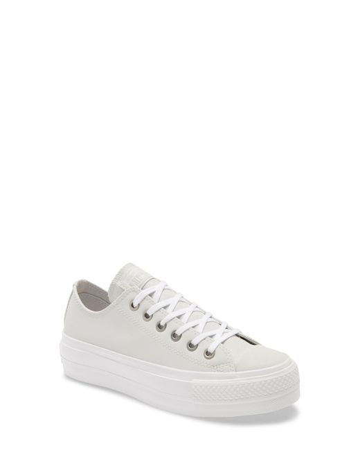 Converse Chuck Taylor All Star Lift Ox Platform Sneaker in White | Lyst