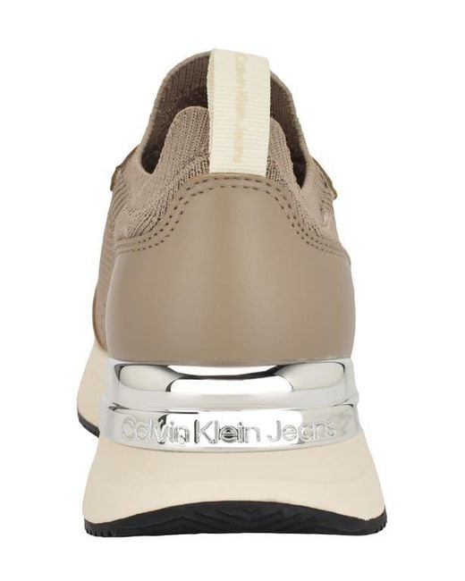 Calvin Klein Vikas Knit Sneaker in White Lyst