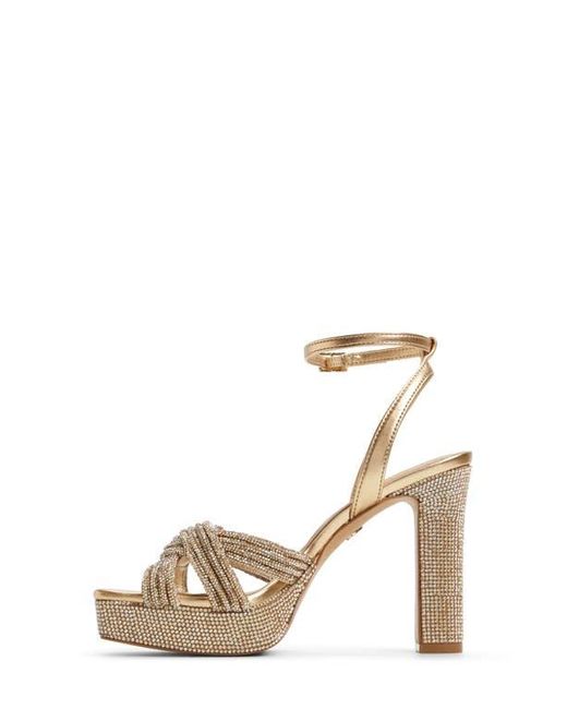 ALDO Metallic Shimma Ankle Strap Platform Sandal