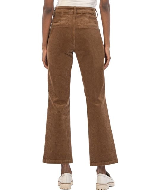 Kut From The Kloth Kelsey Flare Corduroy Jeans in Brown | Lyst