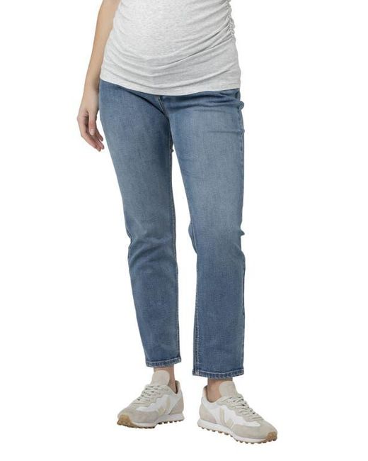 Ripe Maternity Blue Hunter Over Bump Crop Jean