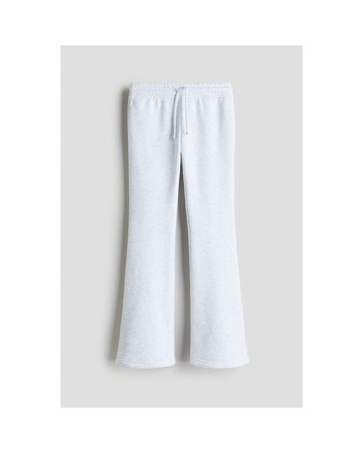 H&M White Flared Joggers