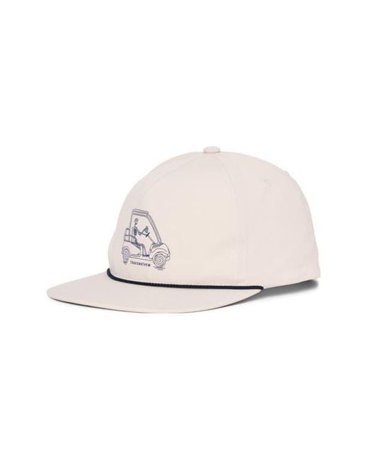 Travis Mathew White Lost Mapes Snapback Golf Cap for men
