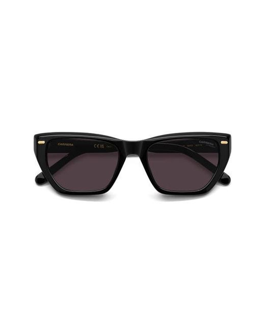 Carrera Black 52Mm Rectangular Sunglasses