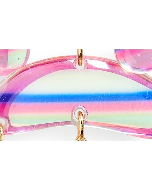 Lele Sadoughi Multicolor Raindrop Chandelier Earrings