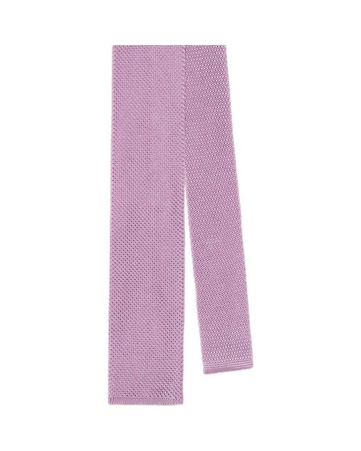 Robert Talbott Purple Redford Silk Knit Necktie for men