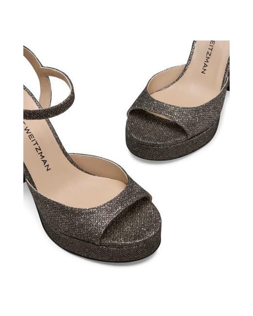 Stuart Weitzman Brown Dayna Ii Platform Sandal