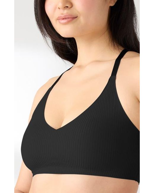 True & Co. Black Rib Triangle Bra