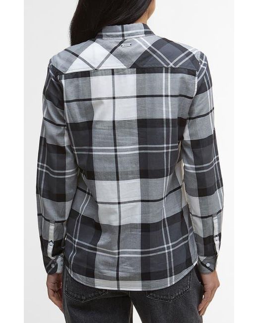 Barbour Gray Bredon Tartan Cotton Button-Up Shirt