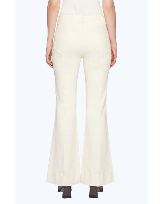Bayeas White High Waist Flare Jeans