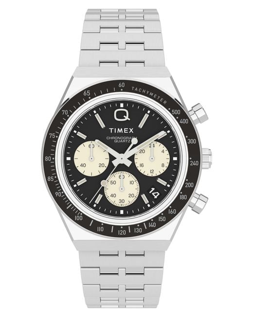 Timex Gray Q Chronograph Bracelet Watch, 40Mm for men