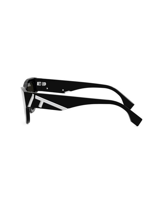 Fendi Black The First 53mm Cat Eye Sunglasses