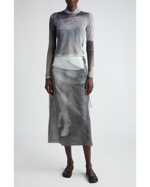 Elliss Gray Dancing Organic Cotton Voile Wrap Ankle Skirt