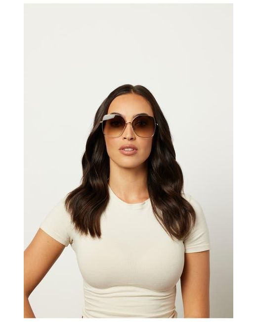 DIFF Multicolor Iris 59Mm Gradient Square Sunglasses