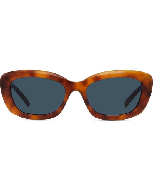 Givenchy Day 54mm Geometric Cat Eye Havana Sunglasses Givenchy GV Day 54MM Geometric Sunglasses | Saks Fifth Avenue main image 3