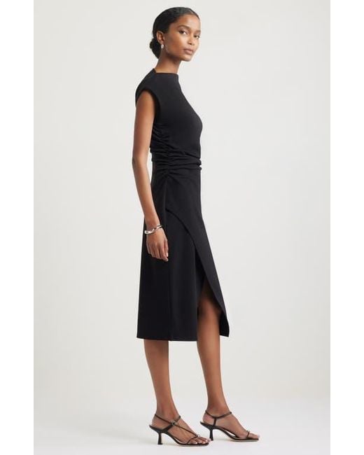 balmain black long dress Balmain Black Sleeveless Long Dress with Gold Hooks and Eye Details Si –  Sellier