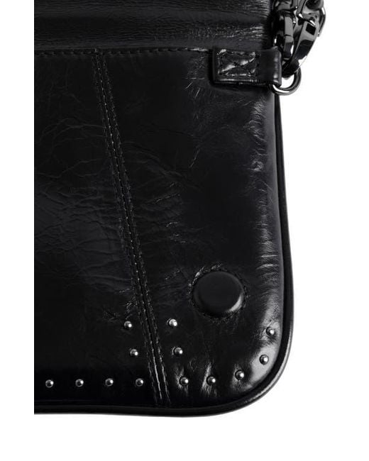 Zadig & Voltaire Black Rock Leather Crossbody Bag