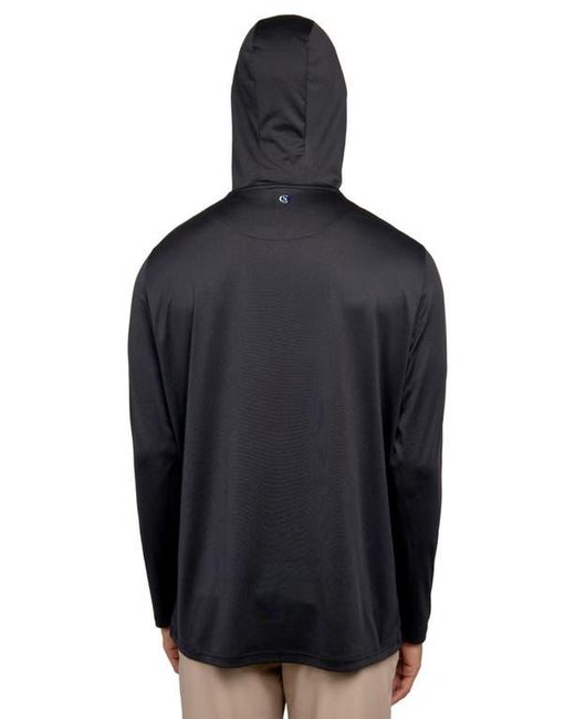 Con.struct Black Regular Fit Melange Recycled Performance Hoodie for men