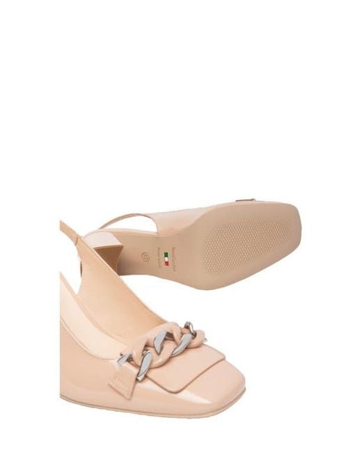 Nero Giardini Pink Chain Slingback Pump