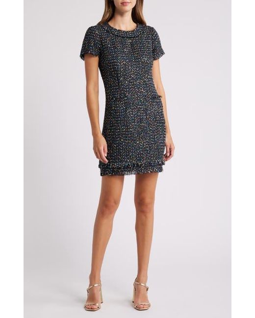 Eliza J Tweed Sheath Dress in Black Lyst