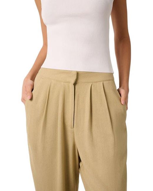 WeWoreWhat Natural Linen Trouser